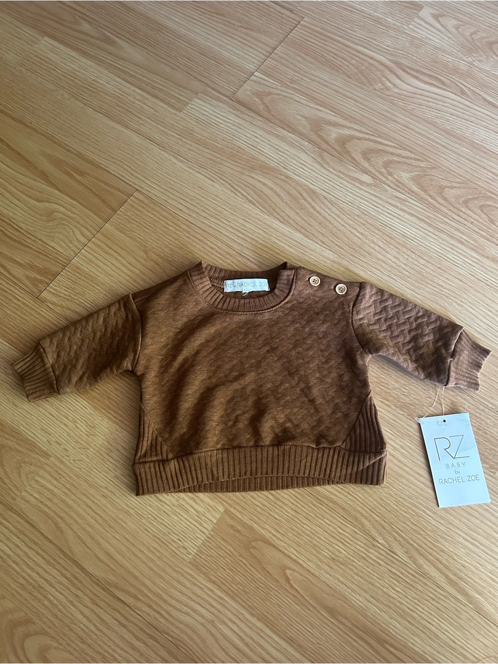 NWT RZ Baby by Rachel Zoe Brown Sweater 0-3m